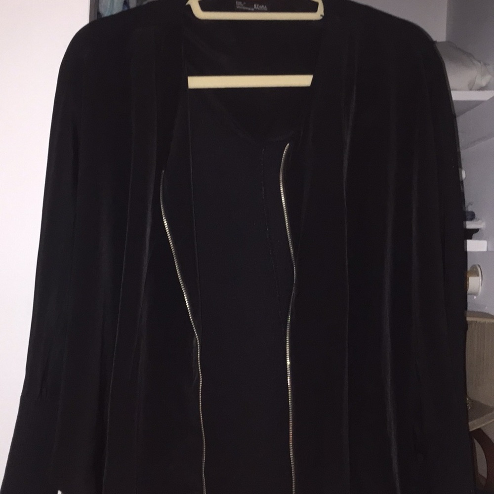 Black Zara Slouch Jacket (light)